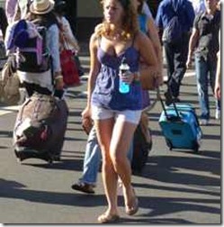 Sydney, early morning with disciplined pedestrians (high)
