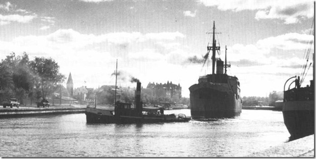Alert pa Gavlean ca 1954 svanger en sveaabat, troligen Bele