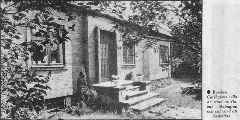 Bomben Carlbaums villa