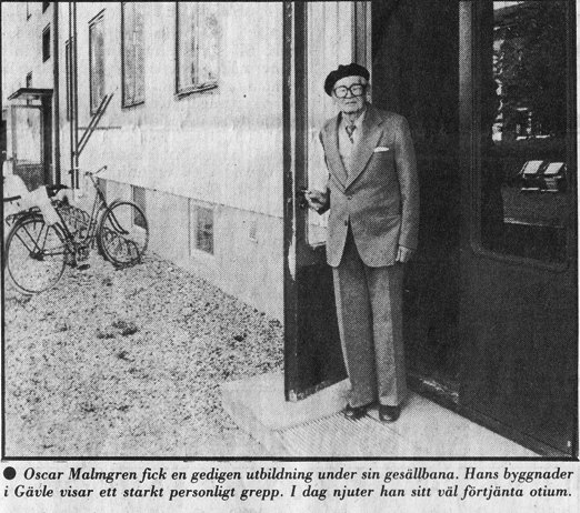 Oscar Malmgren - anonym byggherre