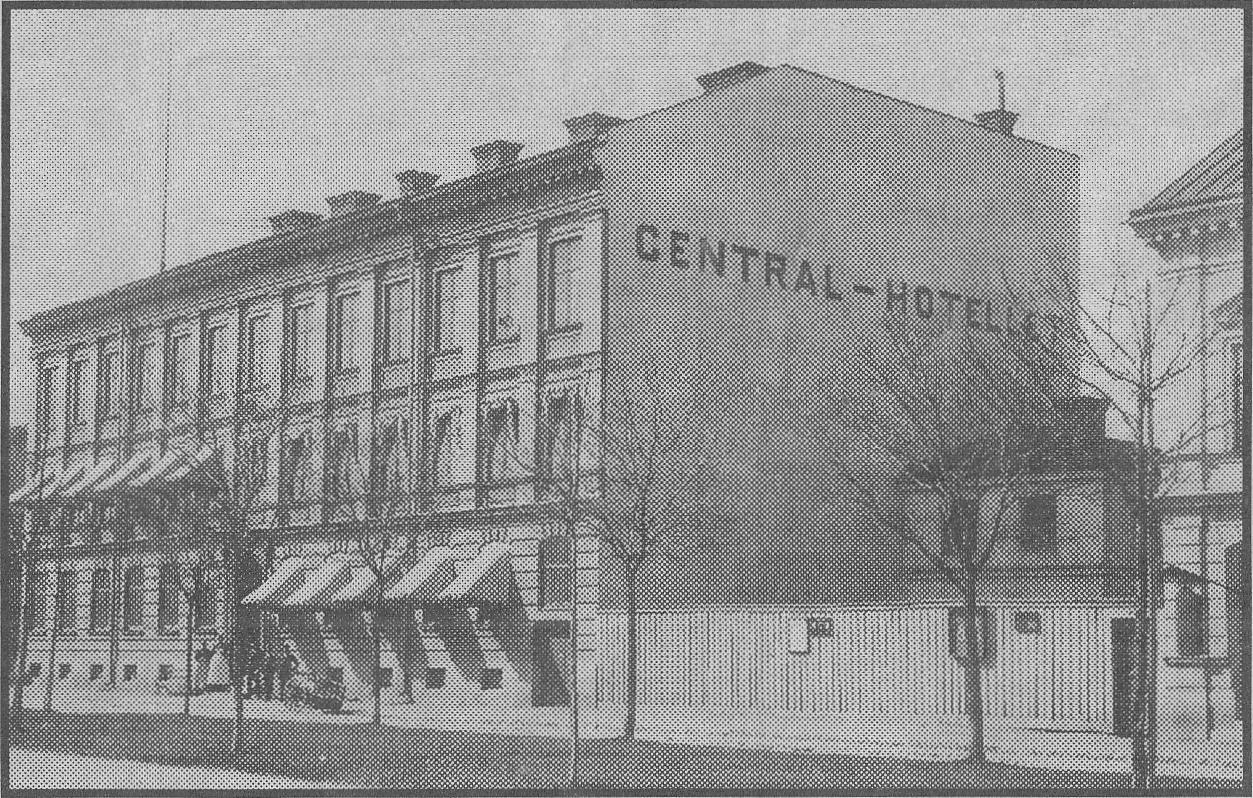 Grand Central Hotel i Gävle i slutet av 1800-talet.