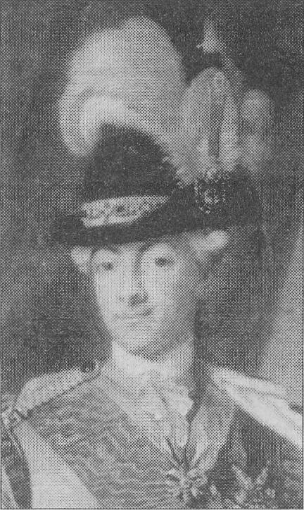 Gustav III på en målning av P Krafft