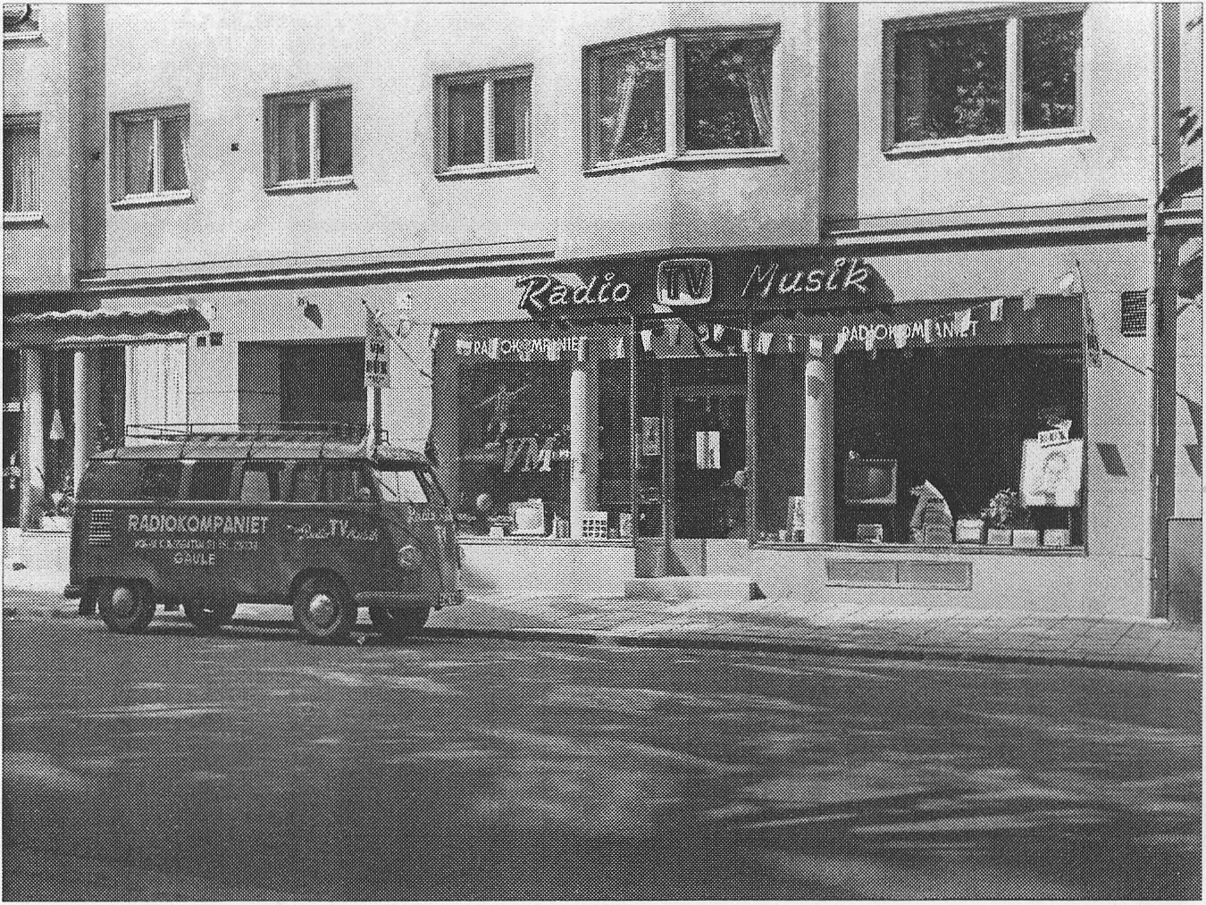 Radiokompaniet, Norra Kungsgatan 21, Gävle, sommaren 1958