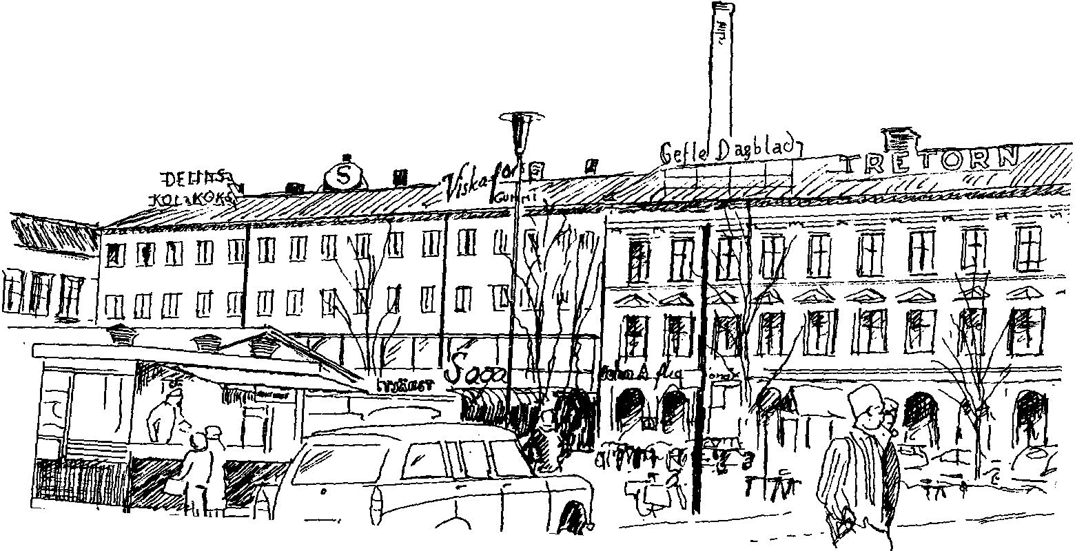 Gävles stortorg på 1950-talet